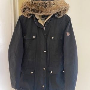 Barbour Carribena Waxed Jacket Navy size 8